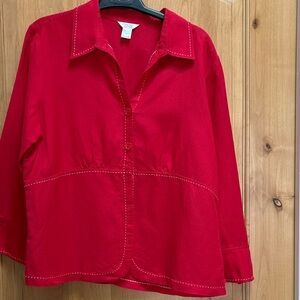 Christopher & Banks Scarlet Top